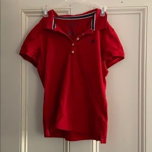 Red Aeropostale collared shirt